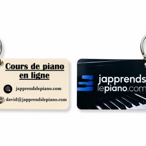 Porte-clé J’apprends le Piano – Édition artisanale